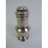 Silver Pepper Pot - 9cm High - 52gms