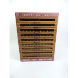 Haberdashers Cotton Reel Dispensing Cabinet - 59cm High x 45cm Wide x 43cm Deep