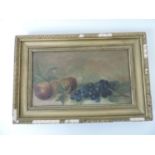 Gilt Framed Oil on Canvas - Still Life - Visible Picture 34.5cm x 19.5cm