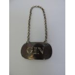 Silver Decanter Label - Gin