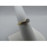 18ct and .25 Diamond Ring - Size N