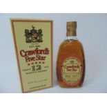 Bottle of Crawfords Five Star 12 Year Old Whisky