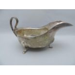 Silver Sauce Boat - 153gms