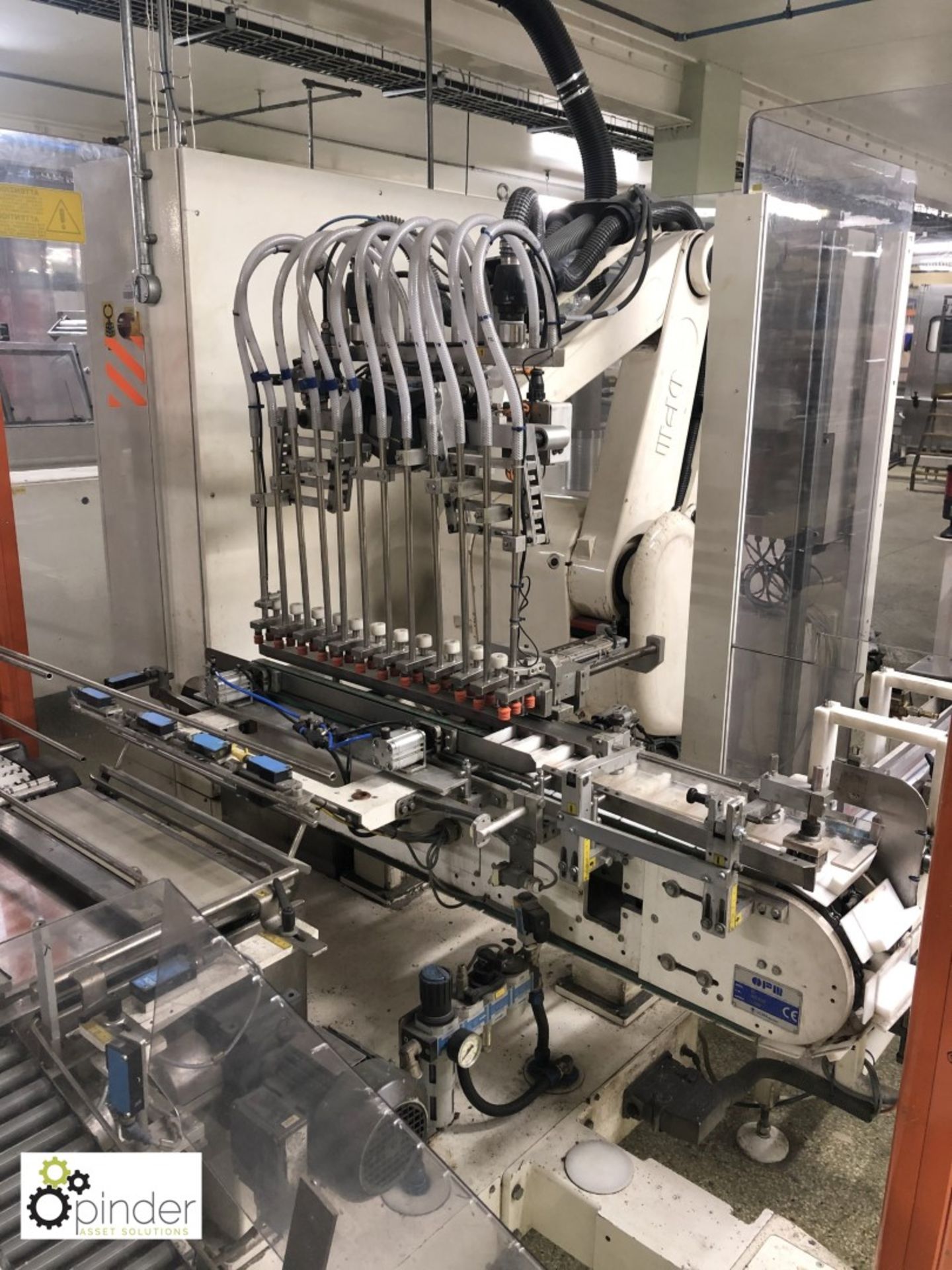 OPM Robotic Bar Loading System, with OPM robot and Proface control (please note there is a lift