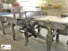 Hosokawa SG 1000 Slitter Unit, 22 lane, serial number 52597, with inbuilt conveyor in and out (