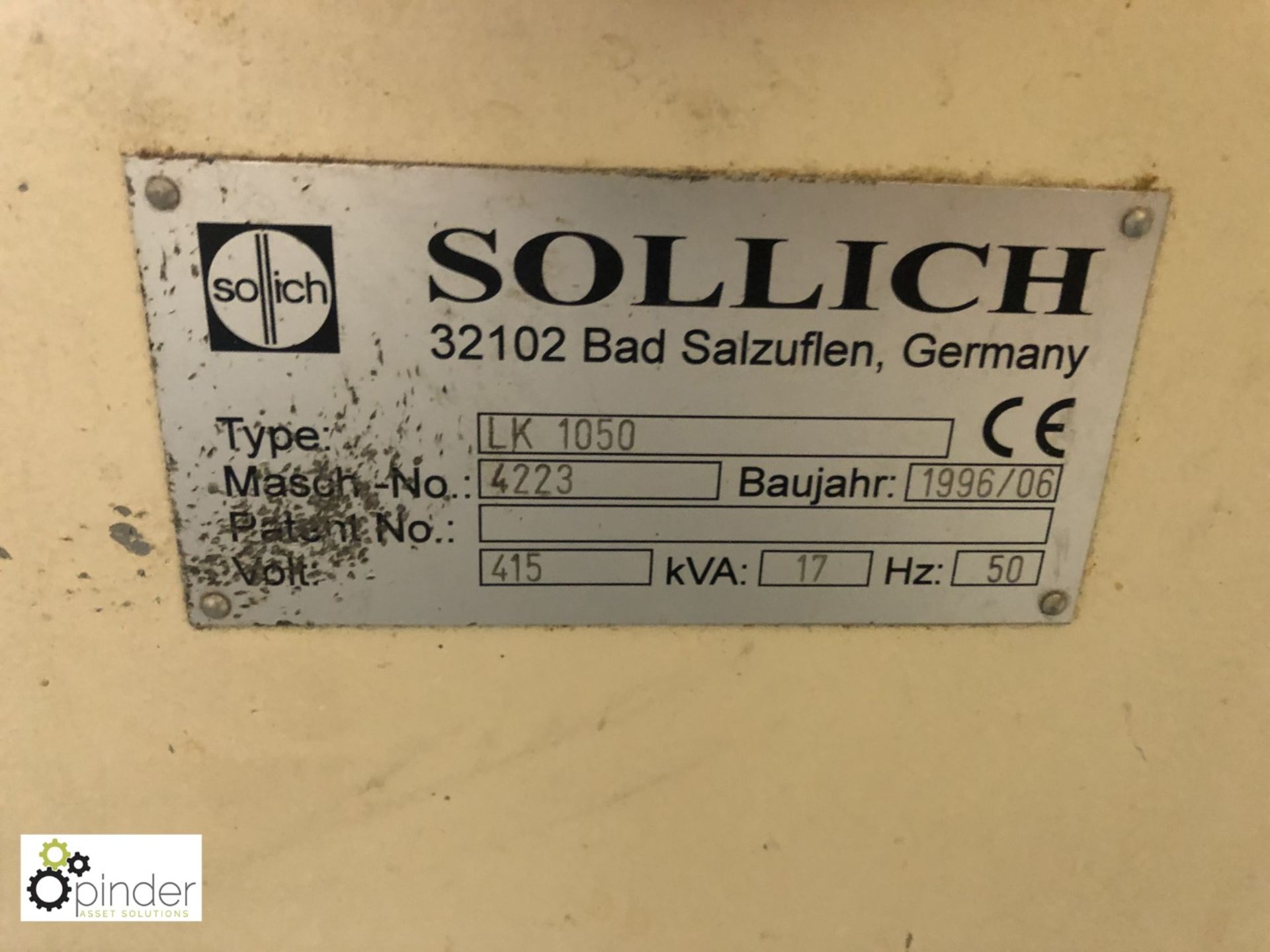 Sollich LK1050 Cooling Conveyor Unit, year 1996, serial number 4223, 16-compartment, 21.4m x - Image 3 of 12