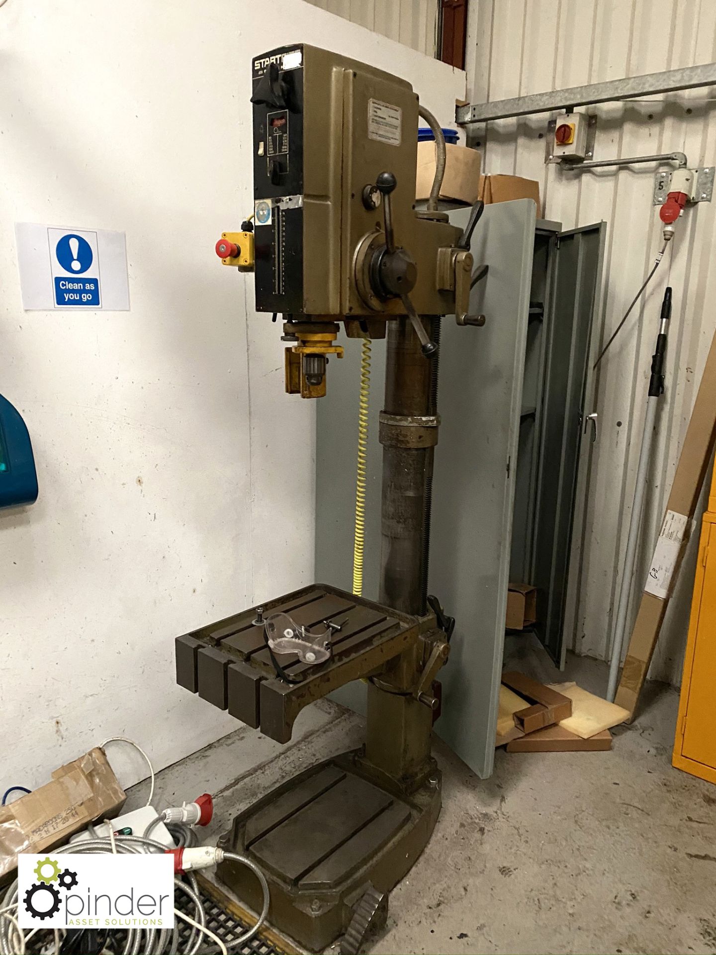 Startrite Pillar Drill, with rise and fall slotted