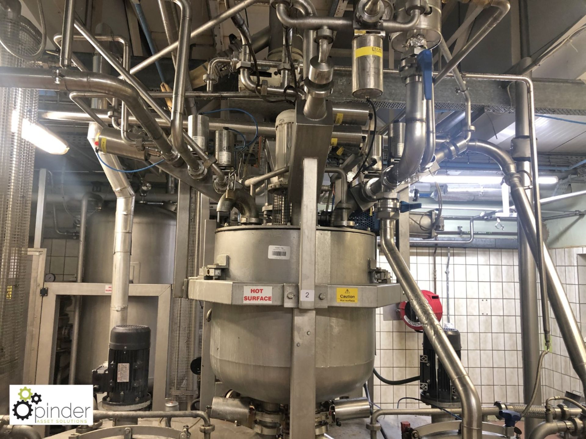 Liquor Mixing System, with Hosokawa Terbraak Coolmix twin special 200, 2 x 200litre stainless - Image 3 of 15