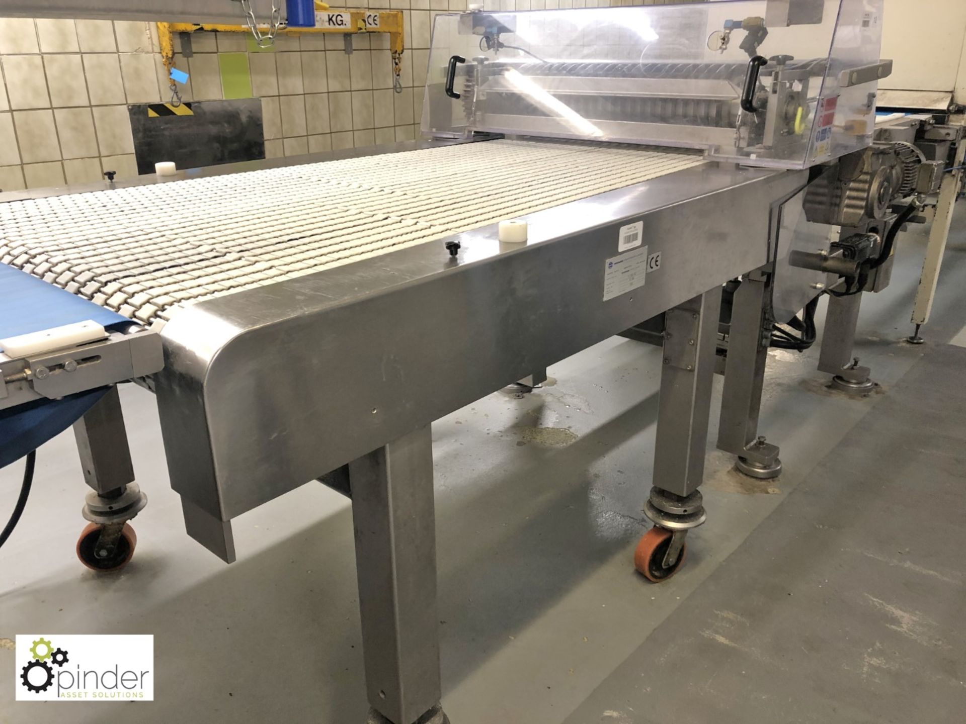 Hosokawa SG 1000 Slitter Unit, 22 lane, serial number 52597, with inbuilt conveyor in and out ( - Image 3 of 8