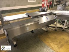 Stainless steel Cereal Bar Turning Belt Conveyor and 90° Conveyor Unit (please note there is a