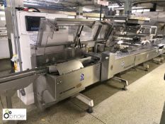 GEI Autowrappers Flowtronic 120 Flow Wrapper, year 2003, with crimping head 160mm width, AB