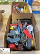 2 boxes Stanley Knives, Tape Measures, Hand Roller
