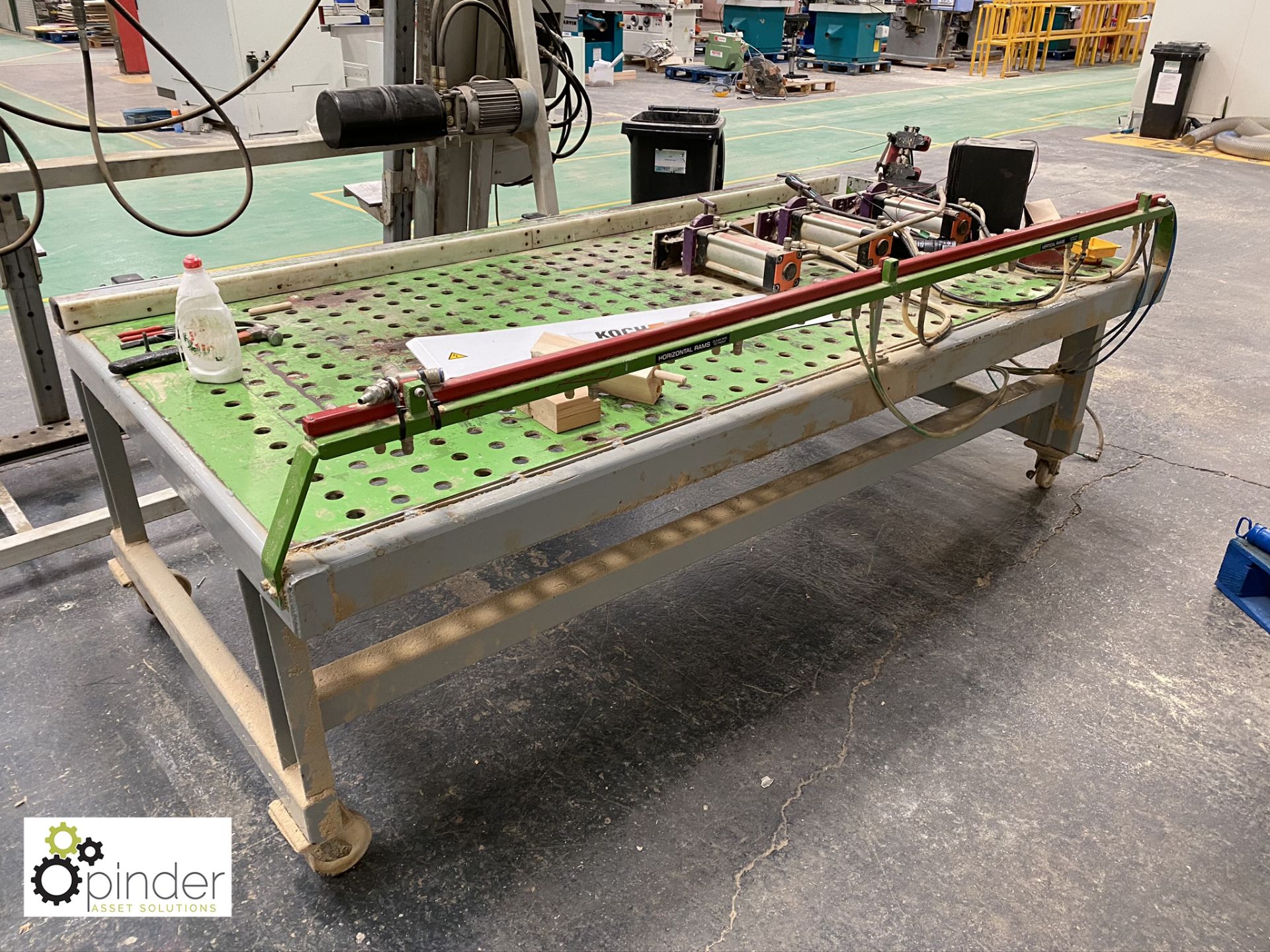 Mobile pneumatic Clamping Table, 2500mm x 1000mm a - Image 3 of 4