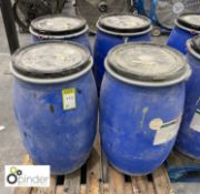 4 100litre drums Larcowaterbase Topcoat, ½full, 1