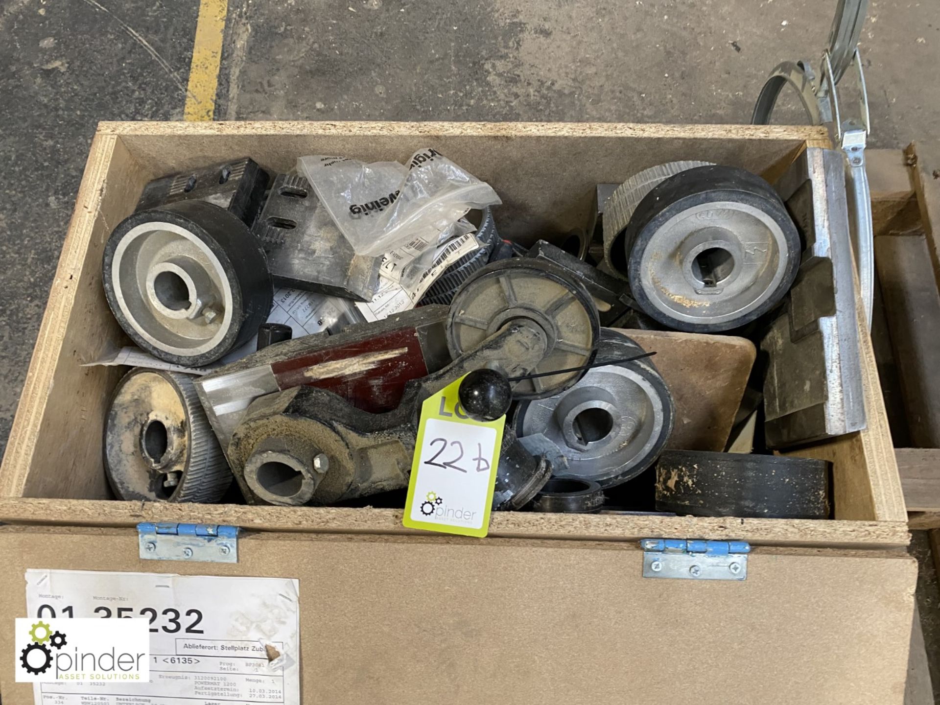 Quantity Powermat Feed Wheels, etc, to box (please