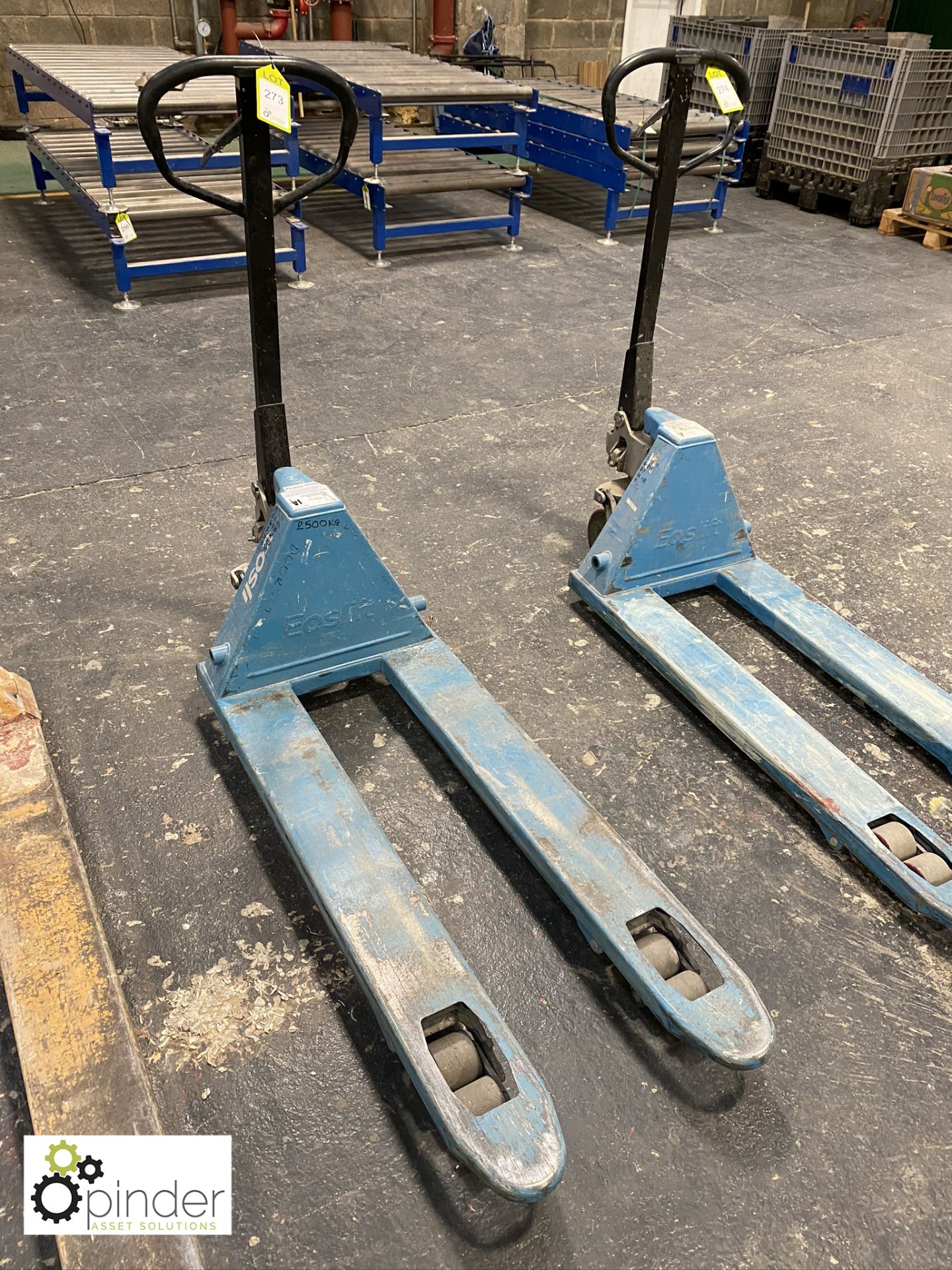 Eoslift Pallet Truck, 2500kg, 1400mm x 540mm, blue