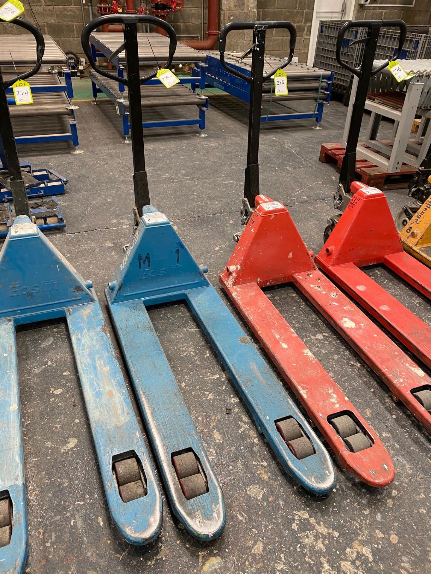 Eoslift Pallet Truck, 2500kg, 1400mm x 540mm, blue