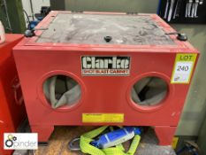 Clarke Shot Blast Cabinet, 240volts (please note t
