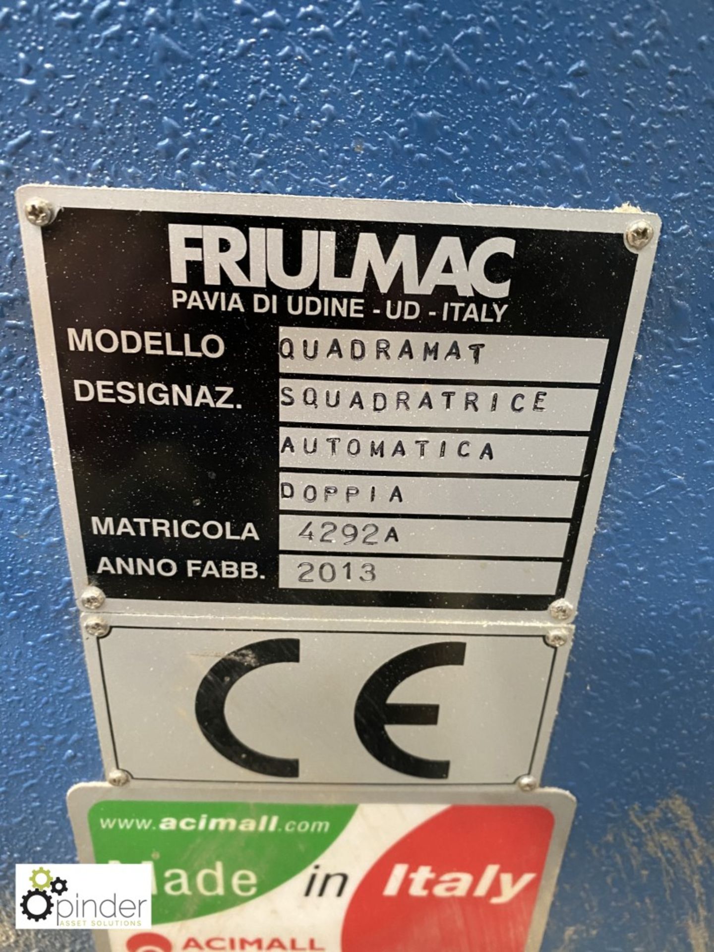 Friulmac Quadramat S/3360/2/STR Z12 CNC Double End - Image 29 of 29