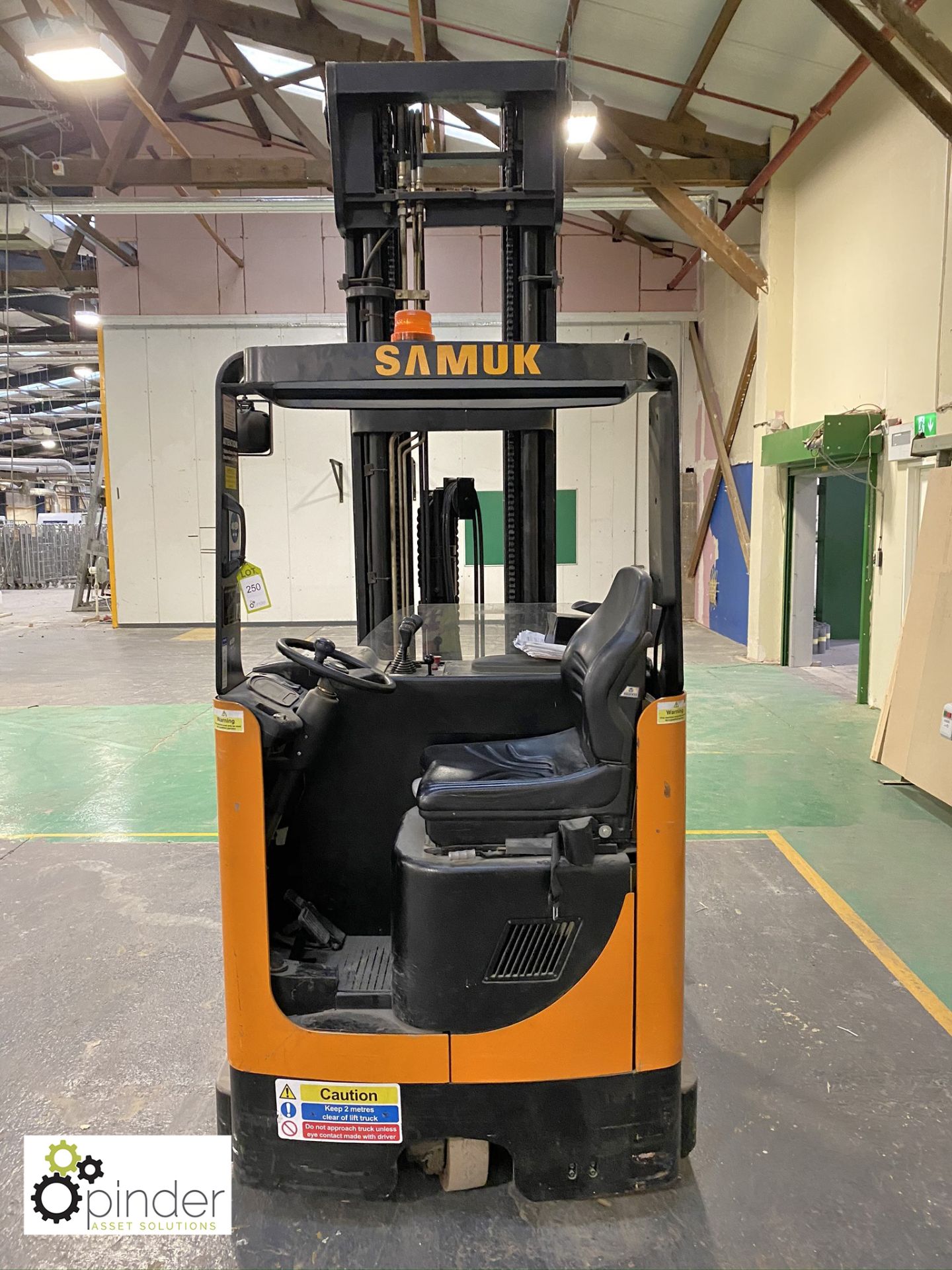 Samuk HR14 H14 Electric Reach Truck, 381 hours, 14 - Image 5 of 13