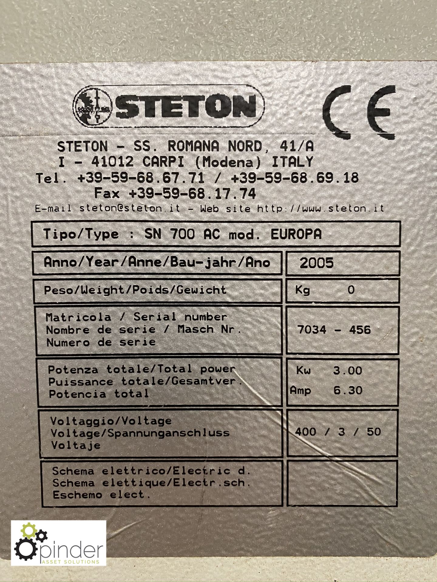 Steton Europa SN700AC Vertical Bandsaw, 680mm thro - Image 4 of 5