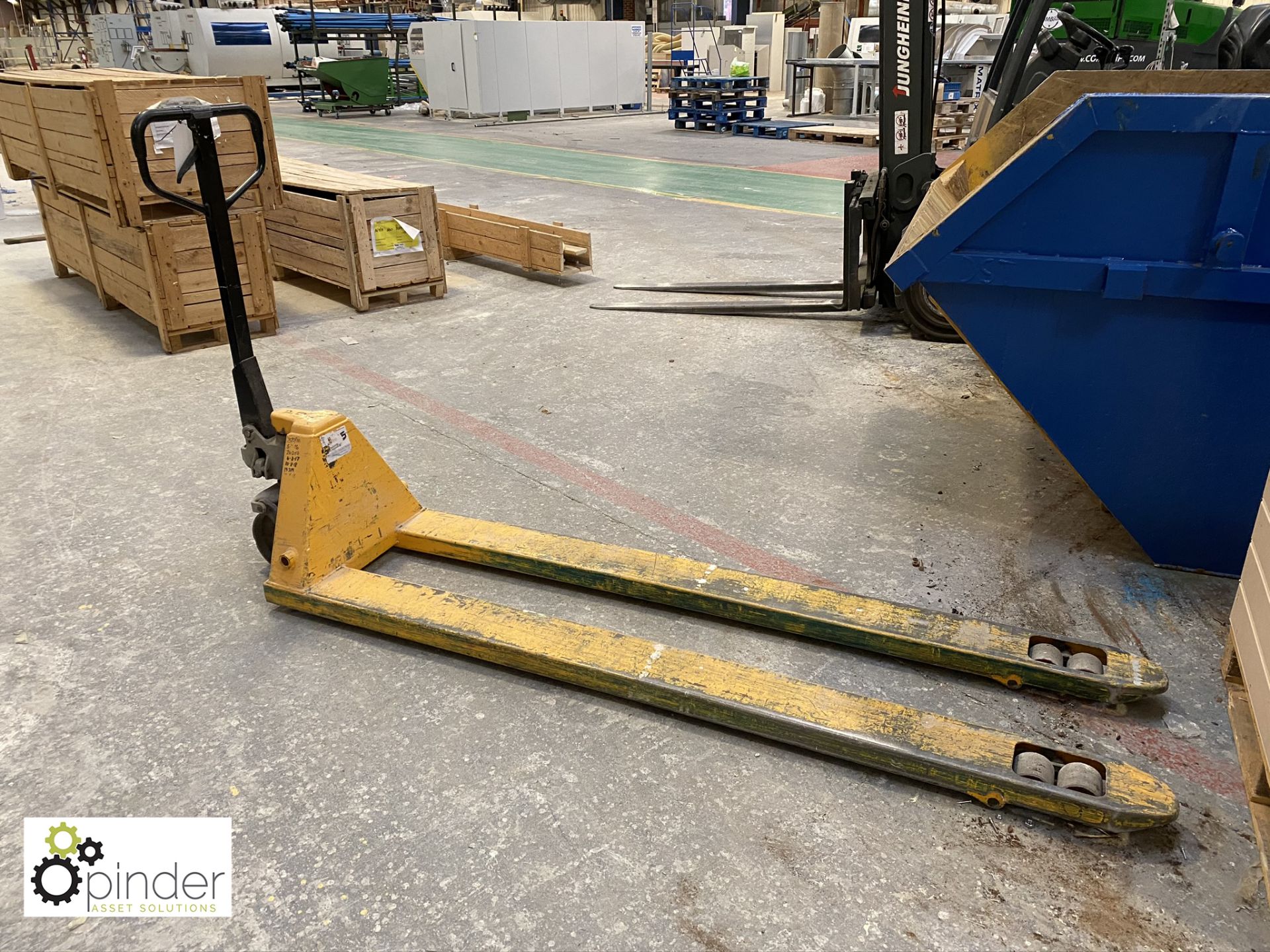 Long tine Pallet Truck, 1500kg, 2000mm x 570mm (pl