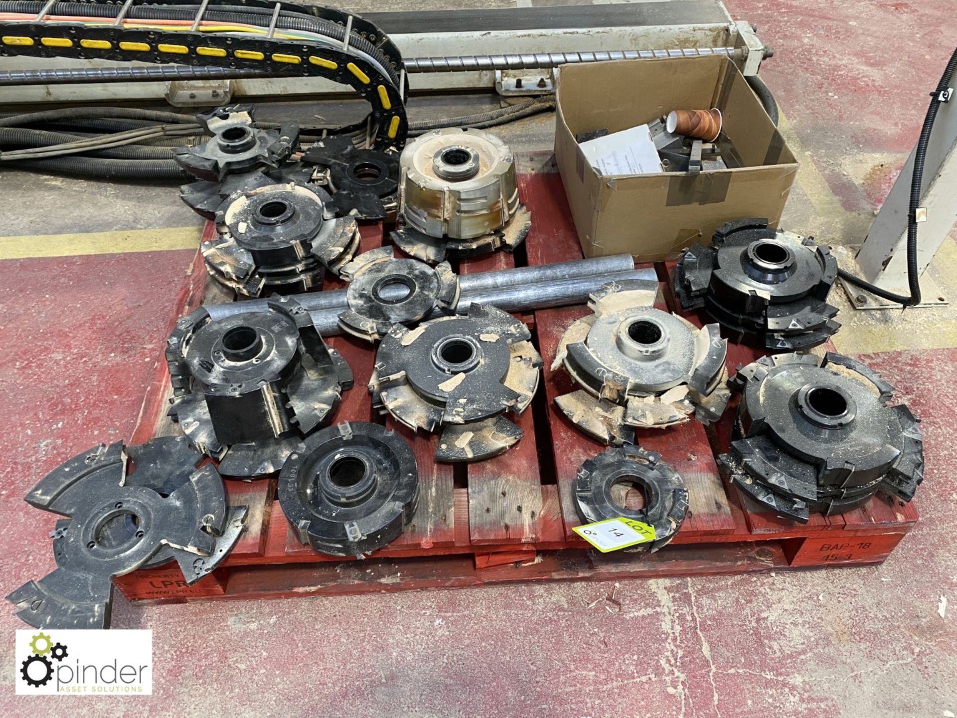 15 various Cutter Blocks, 60mm diameter shaft (ple