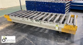 Rail mountable Roller Conveyor Section, 2300mm x 8