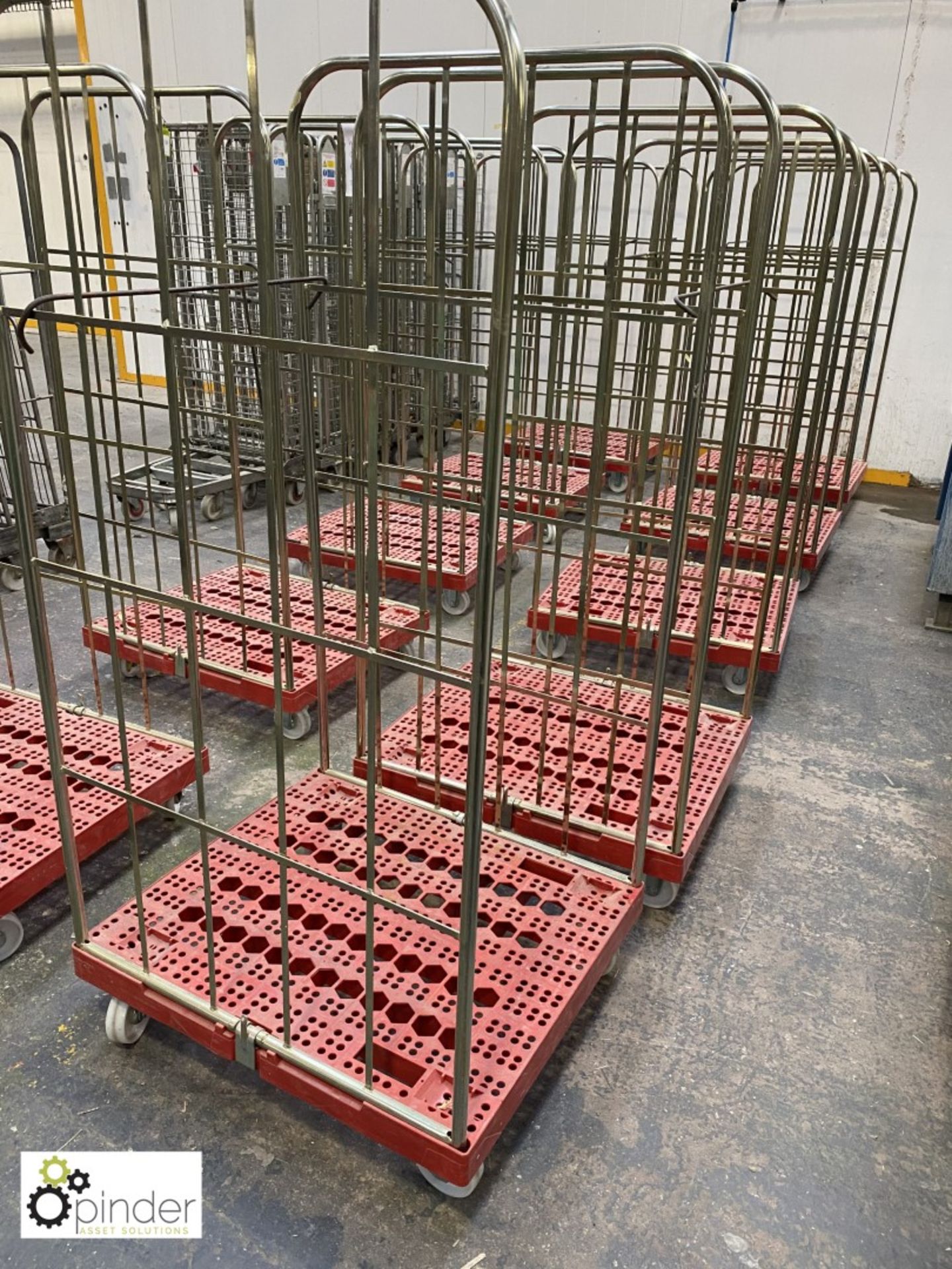 10 Roll Cages, red base (please note there is a li - Image 2 of 3