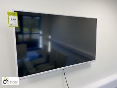 JVC TV, with remote and wall mounted bracket
