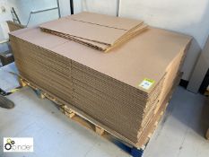 Quantity flatpack corrugated Cardboard Boxes, unused, various sizes