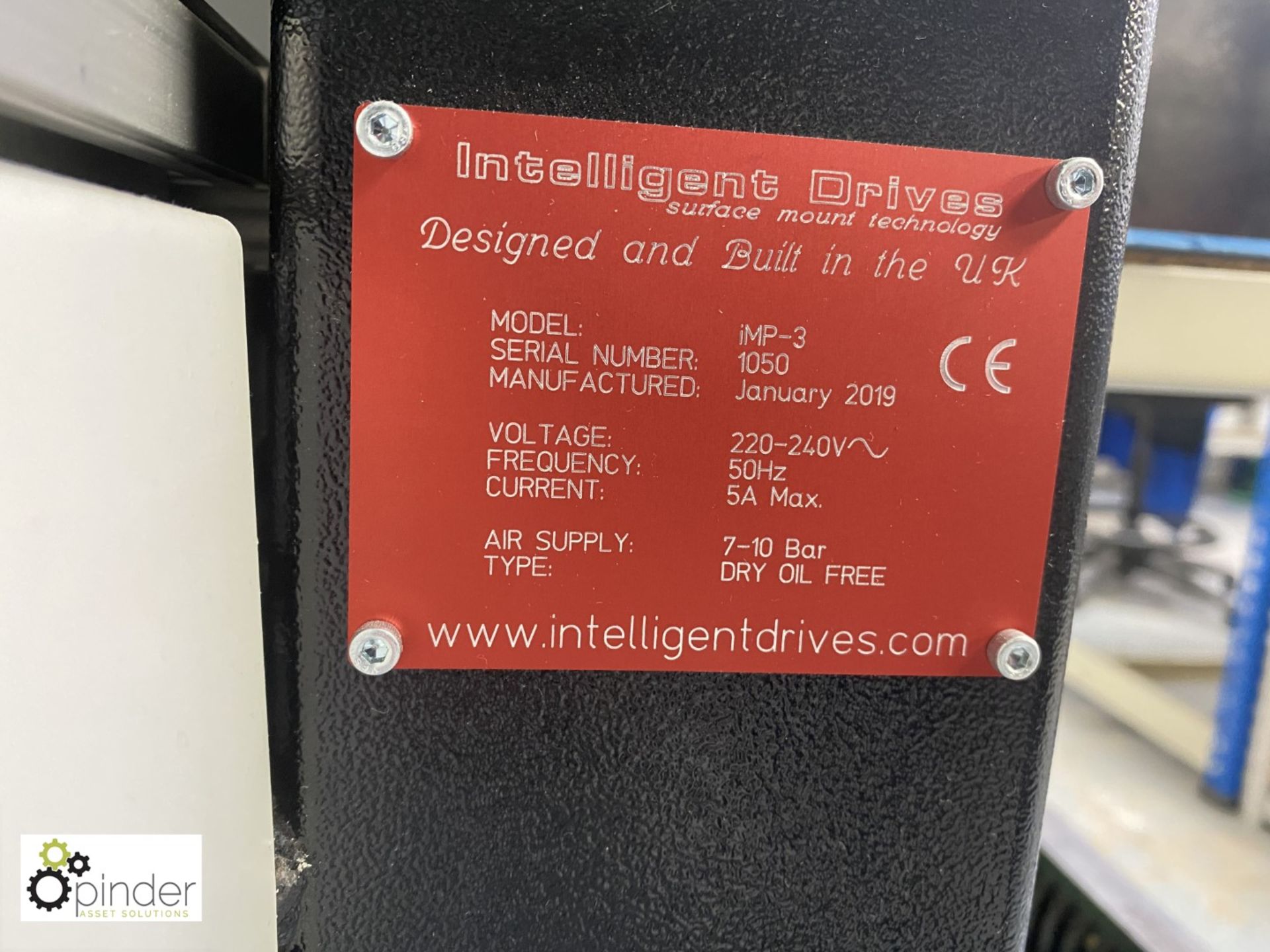 Intelligent Drives IM-3 SMT Placement Machine, year 2019, serial number 1050, 240volts - Image 6 of 9