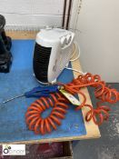 Blowdown Gun and Hose and Fan Heater