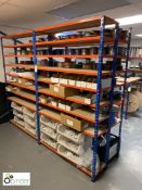 4 bays boltless Multi-shelf Racks, 1220mm x 300mm