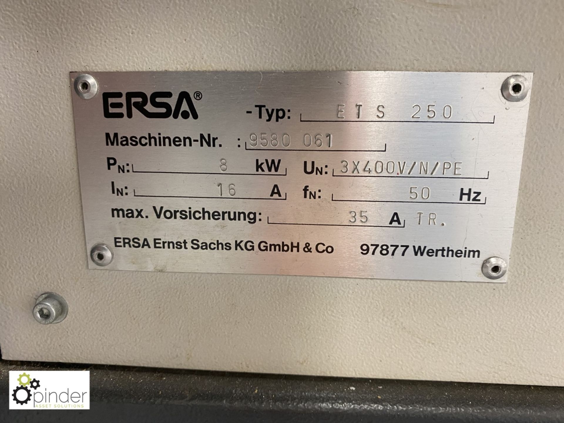 Ersa ETS250 Wave Soldering Machine, serial number 9580 061, with Blundell Target Sprayfluxer - Image 6 of 10