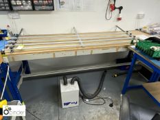 Adjustable Workbench, 2450mm x 760mm, with jig frame