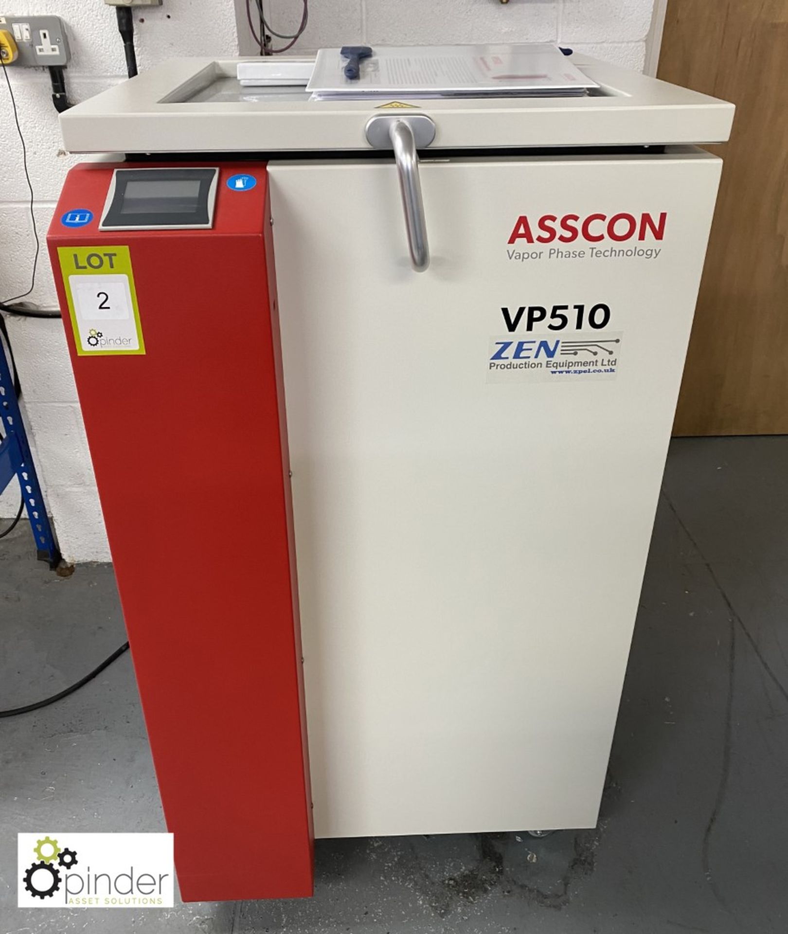 Asscon VP510 Vapour Phase Soldering Machine, year 2018, serial number 137