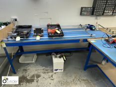Boltless Workbench, 2450mm x 760mm, with mounted jig frame