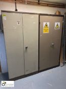 2 steel double door Cabinets