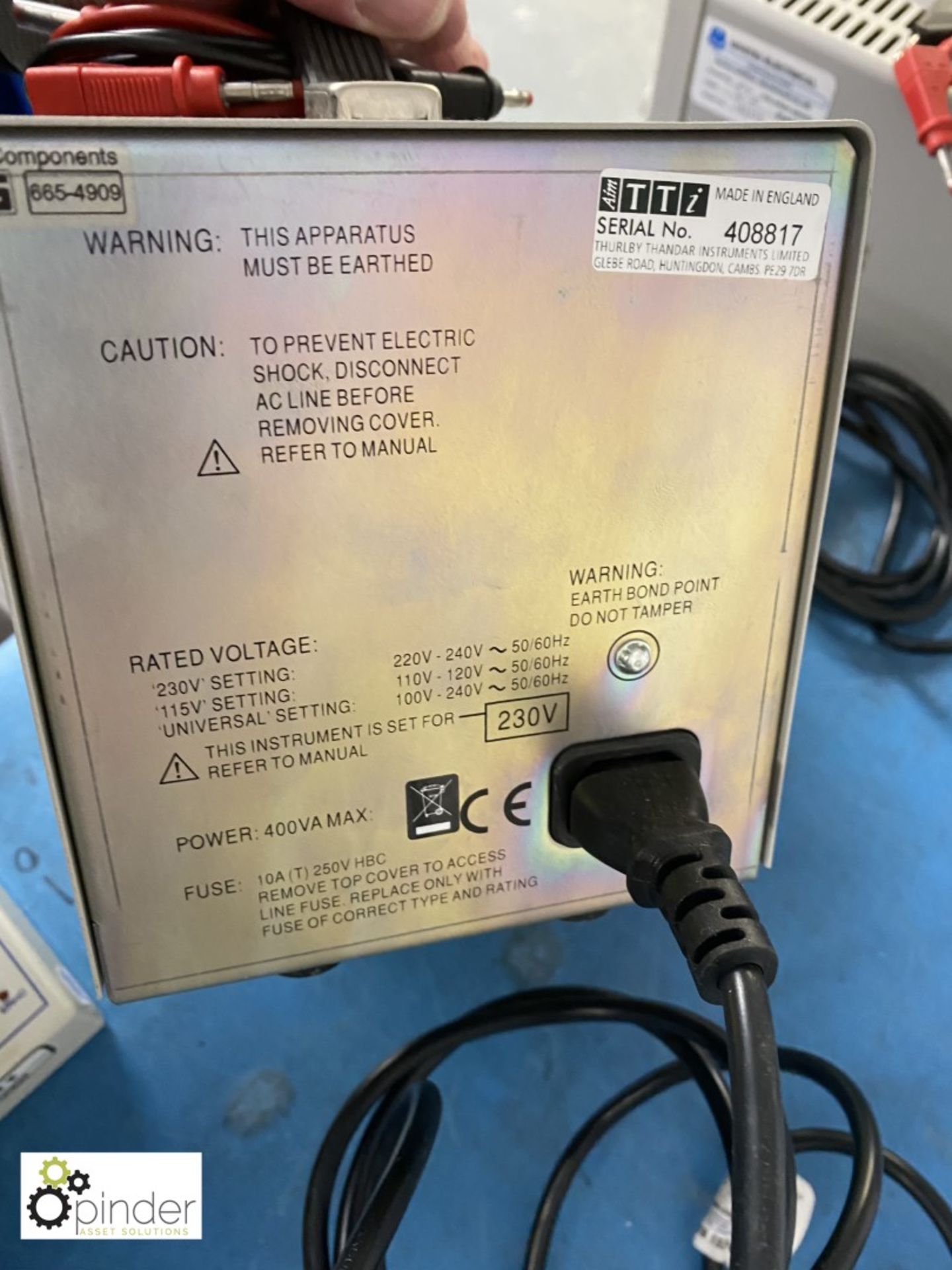 TTI EX355R Power Supply, 35v, 5A - Image 2 of 2