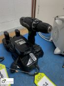Hitachi DV18DVC2 cordless Drill, with 4 batteries and charging station