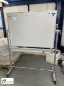 Mobile double sided magnetic Dry Wipe Boards