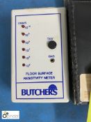 Butchers floor surface Resistivity Meter, with case