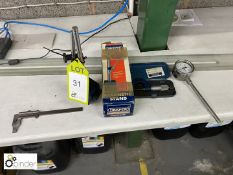 Draper Magnetic Stand, Micrometer, Vernier Gauge and Temperature Gauge