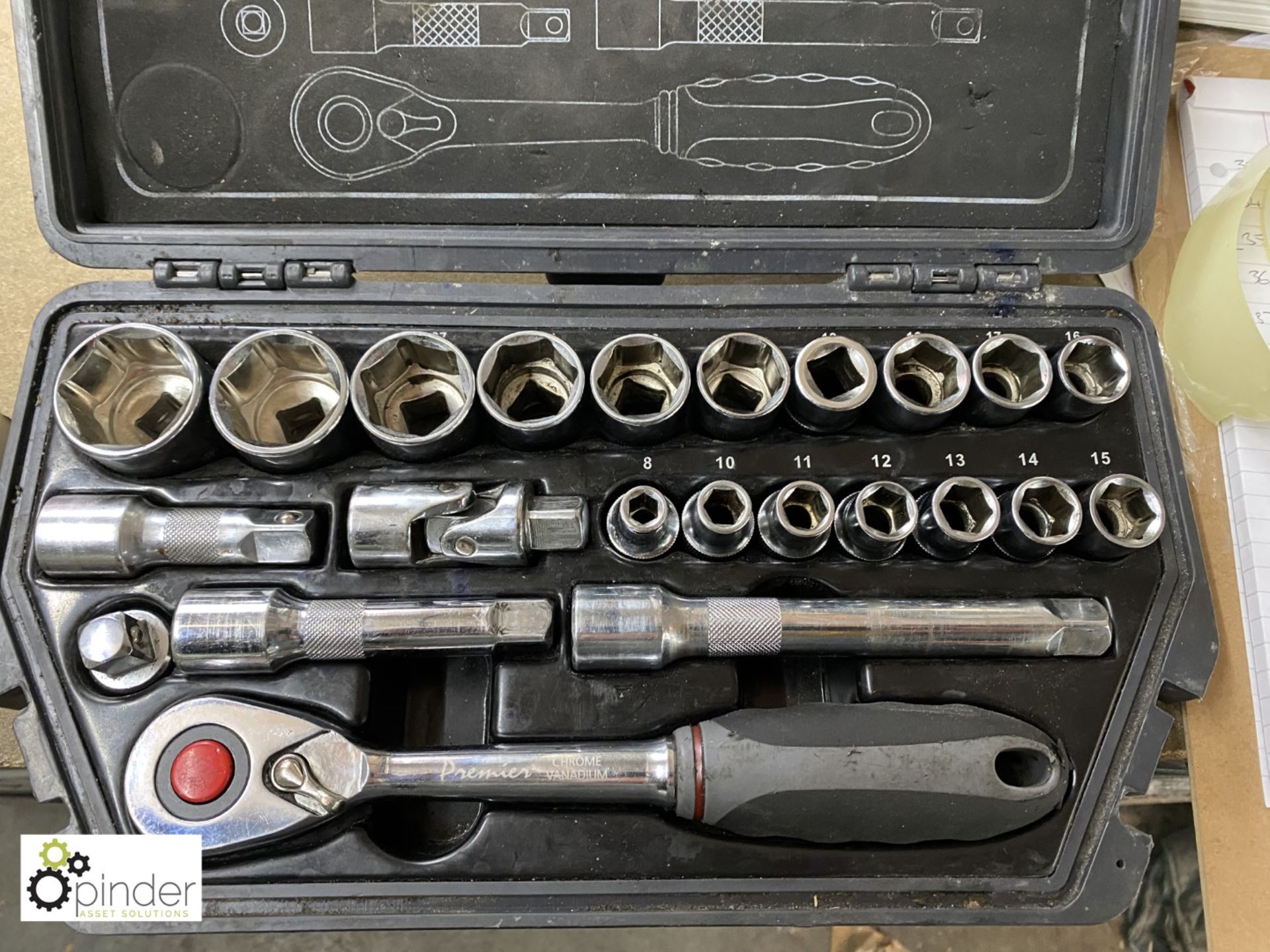 Premier Line 15-piece Socket Set, with case