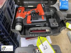 Black & Decker EPC 188 18v Drill, with 2 batteries, charger and case