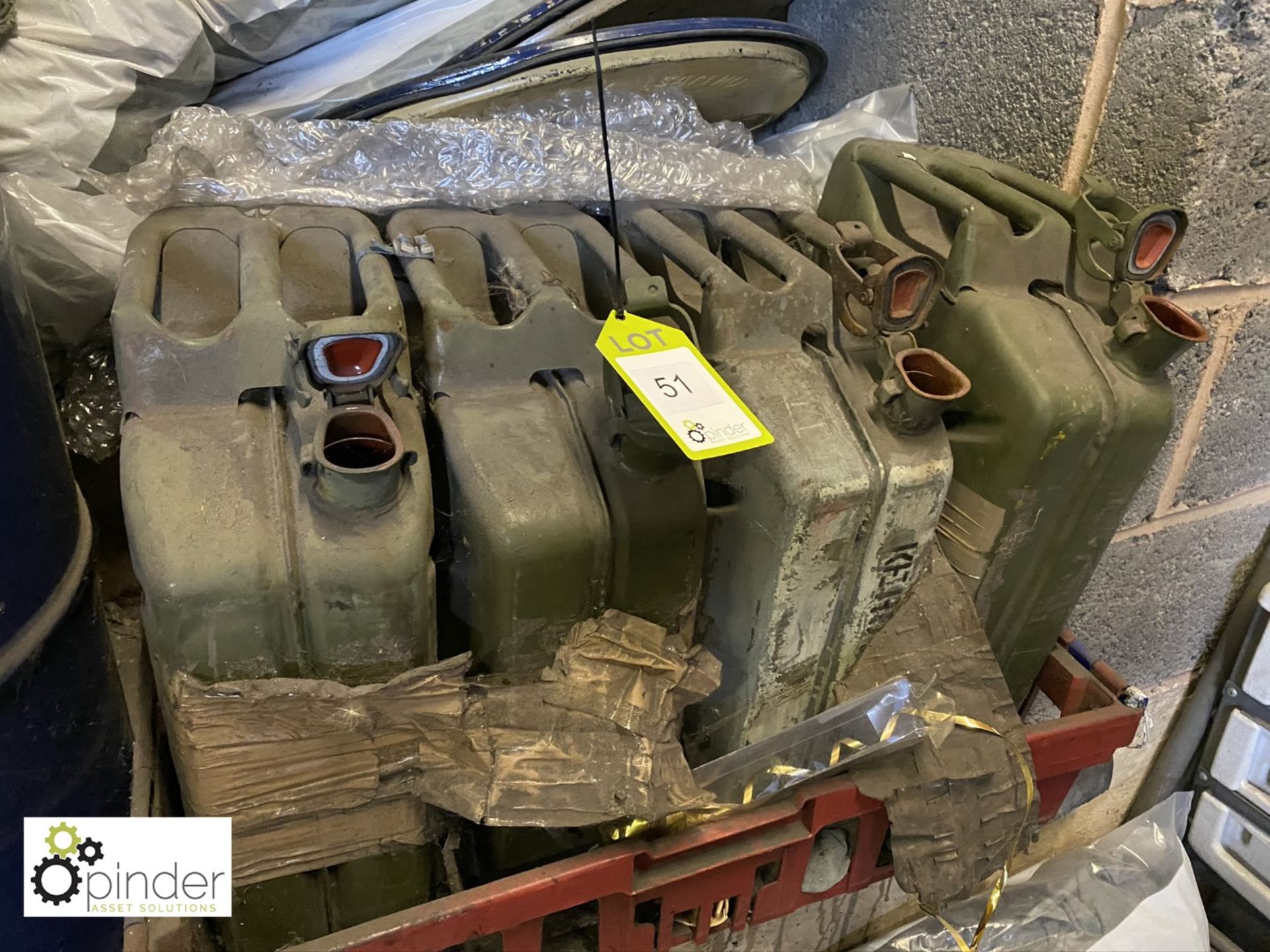 4 steel Jerry Cans - Image 2 of 2