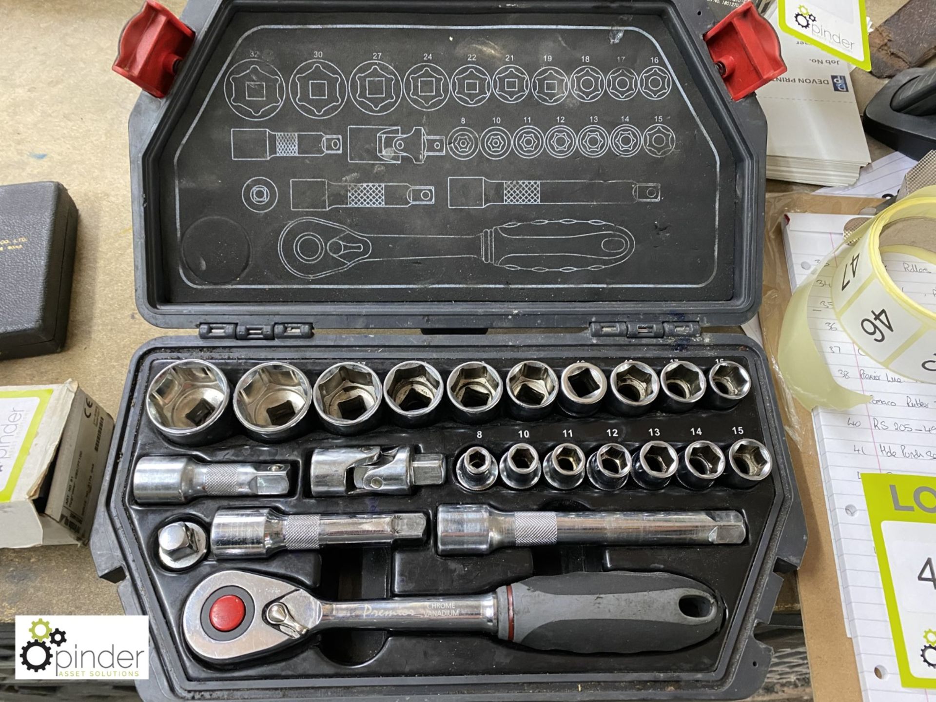 Premier Line 15-piece Socket Set, with case - Image 2 of 2