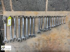 26 various Spanners including wall board