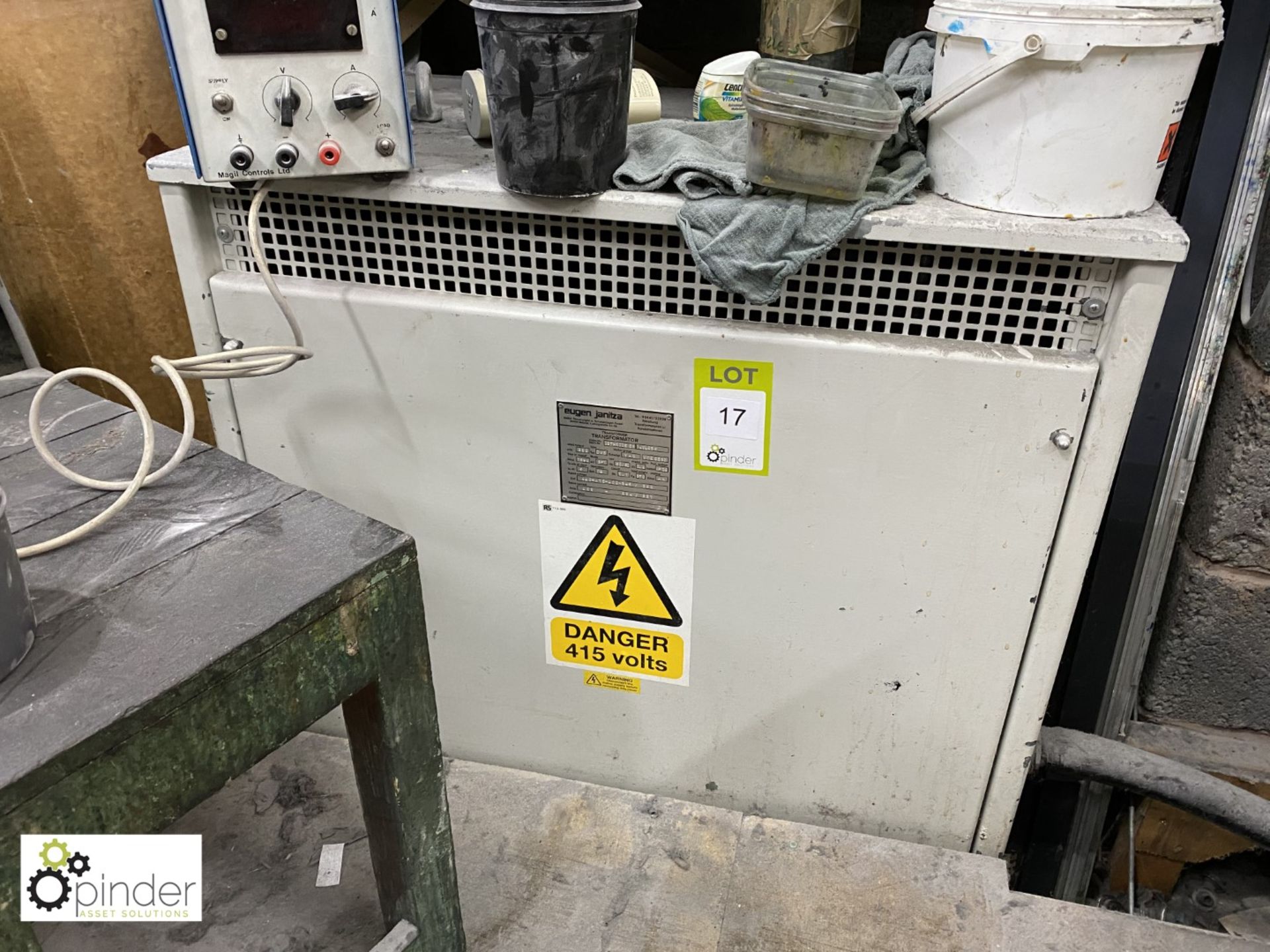 Eugen Janitza Transformer, 350kva, type DVS, volts 440-415-400-346/380